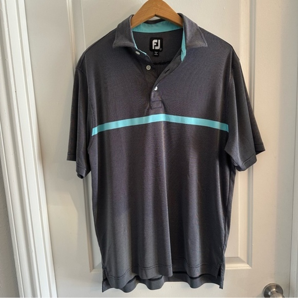 FootJoy Engineered Nailhead Jacquard Self Collar‎ Polo, size L